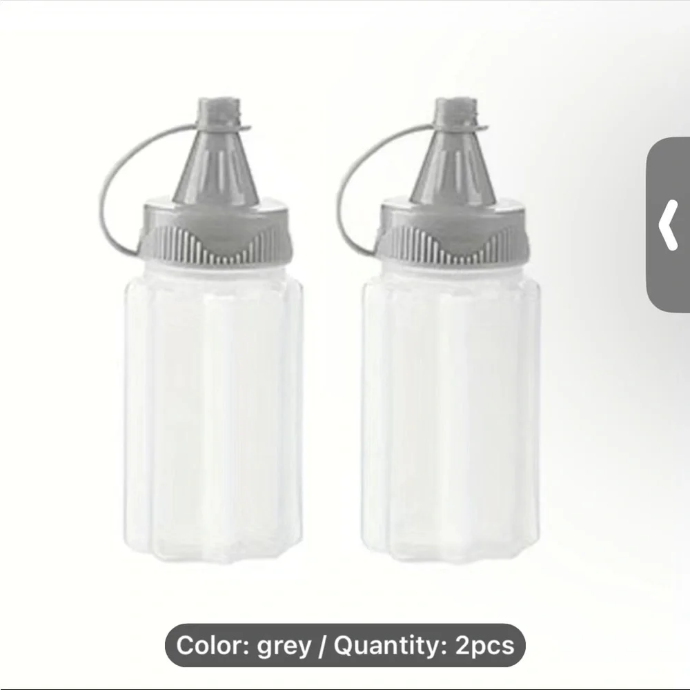 NEW Set of Two Mini Sauce Bottles